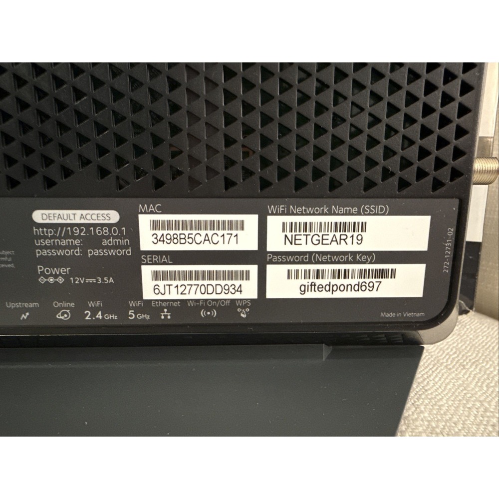 NETGEAR Nighthawk AC1900 4 Wireless WiFi 5 Router Modem C7000v2 - Picture 6 of 16